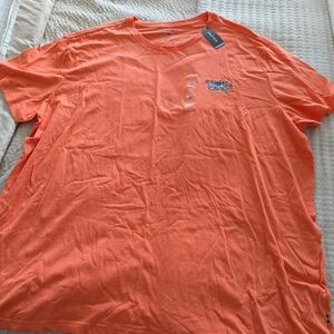 Nautica Big Men's Vibrant Orange Tee